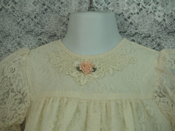 Ivory dress with bloomers Vintage 90s