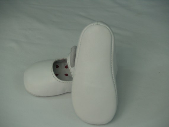 Soft Leather Baby Shoes and toddler GIRLS, White … - image 4