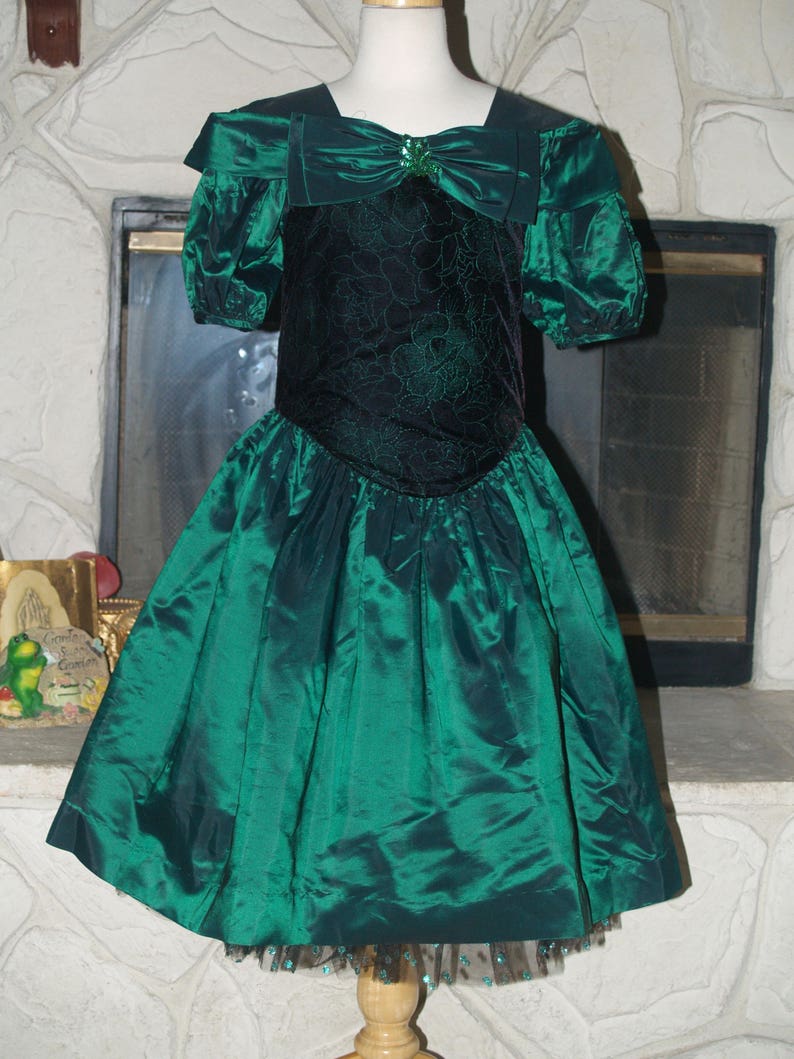 1990s Puffy Sleeve Dress