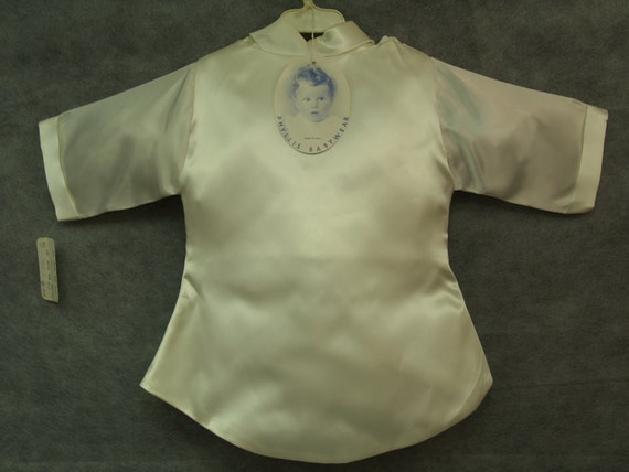 Ivory Vintage Baptism Boys Satin Outfit, Traditio… - image 5