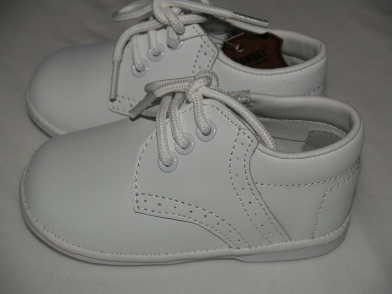 Baby Boy Leather Shoes Unisexvintage White Oxfords Baby Etsy Canada