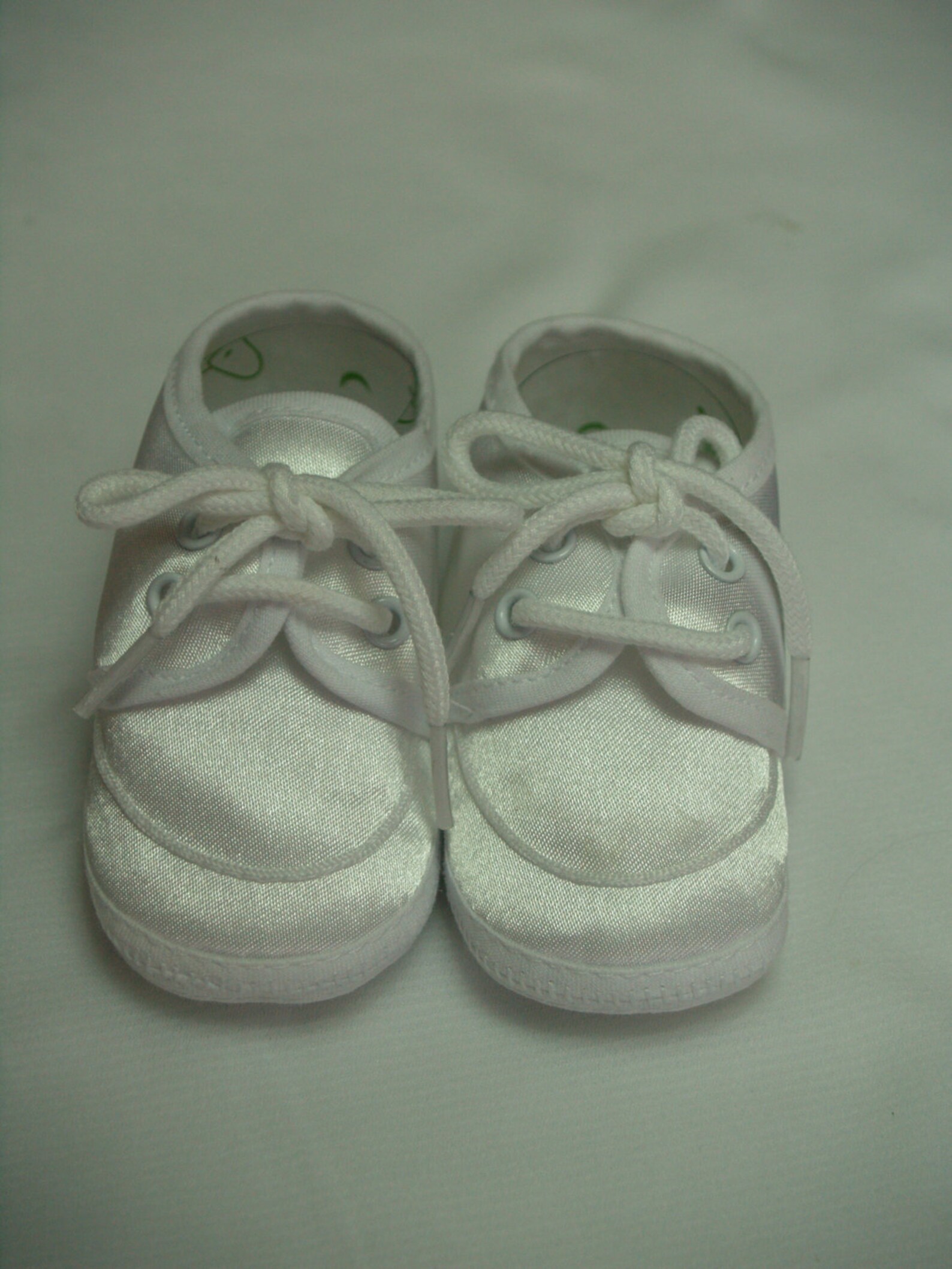 satin baby shoes