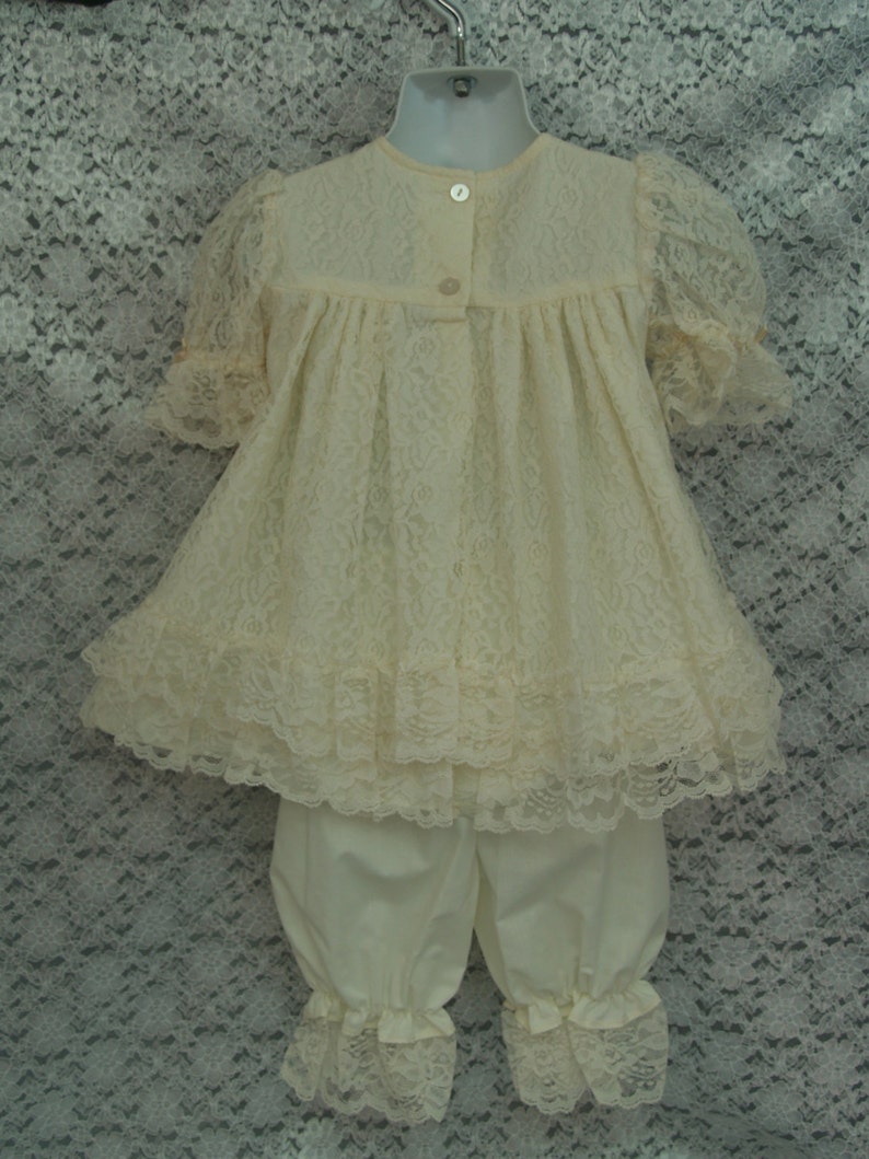 Ivory Dress With Bloomers Vintage 90s Etsy