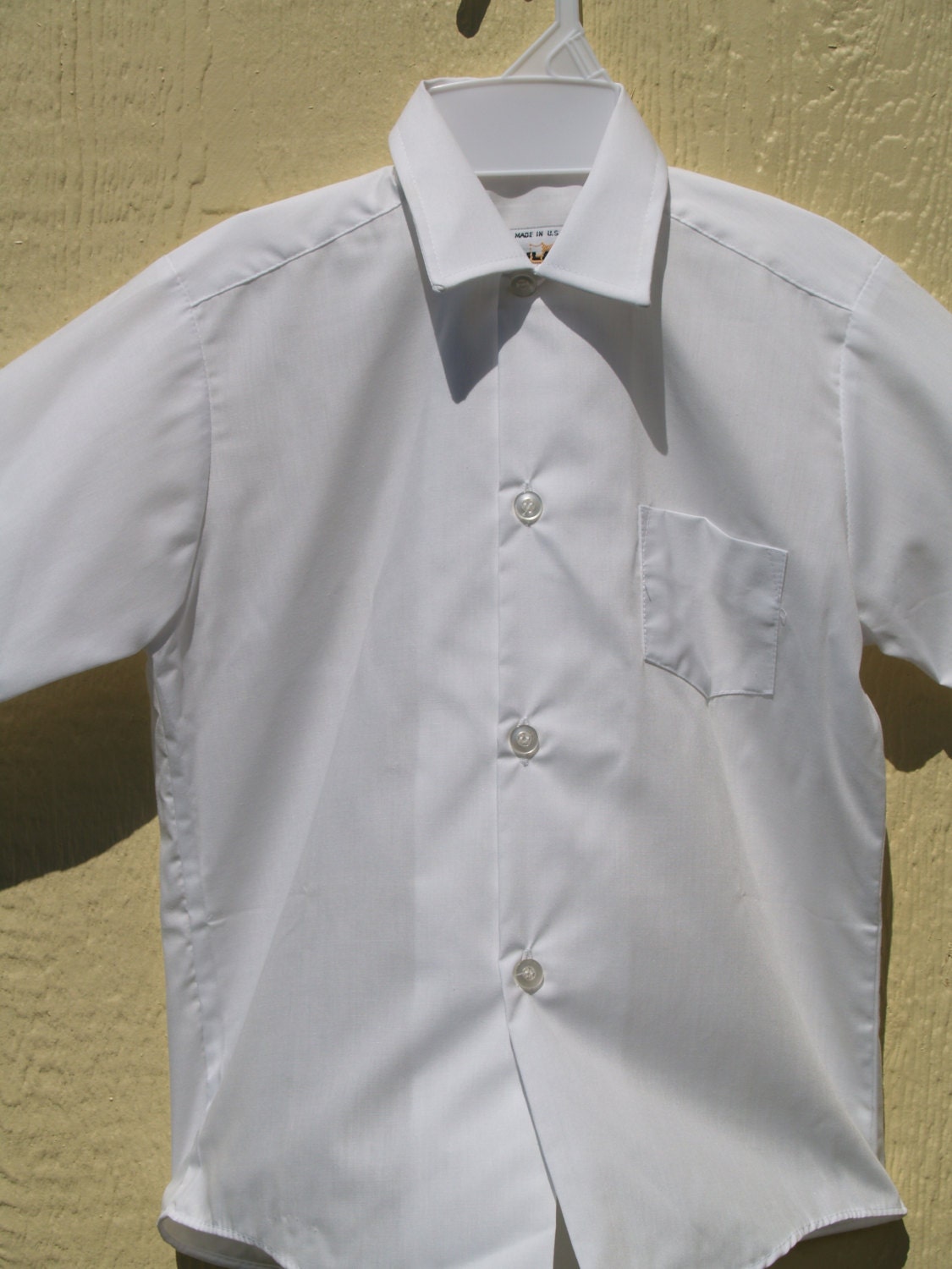 Boys School Shirt Size 6 Boy's White 
