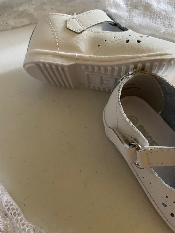 White Soft Leather Baby Shoes and toddler GIRLS, Whit… - Gem