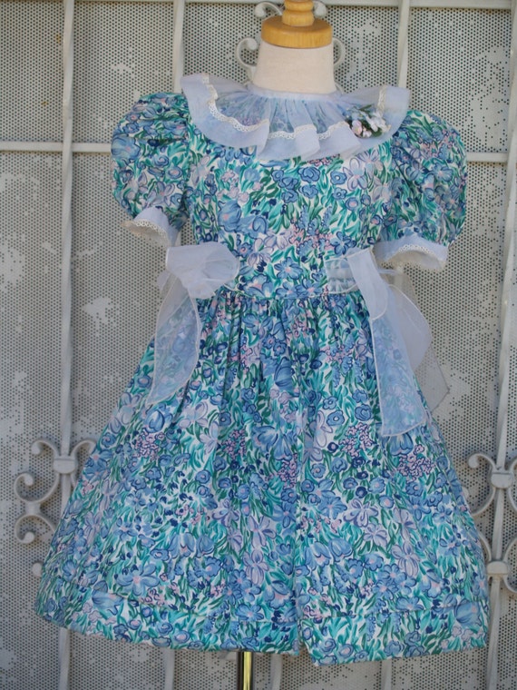 Robe Superposée En Organza Imprimé Floral BEBE - Taille 6 - Neuf Avec étiquettes