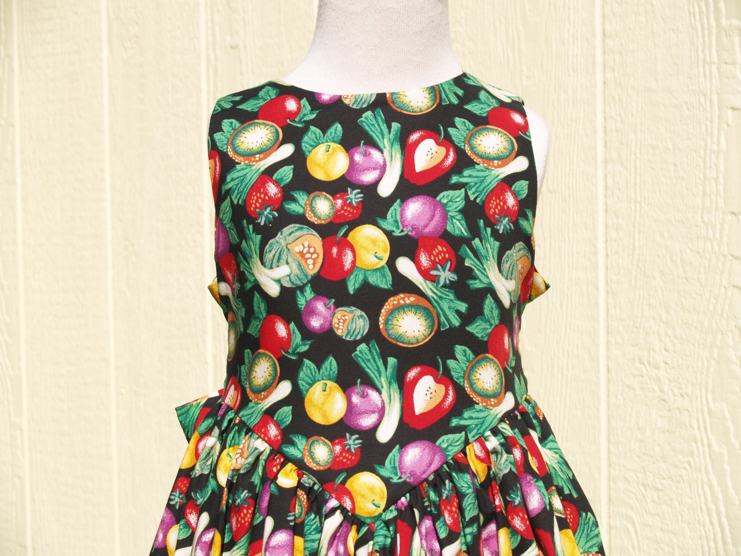vegetable print dress