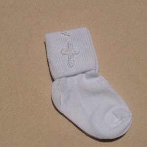 boys christening socks