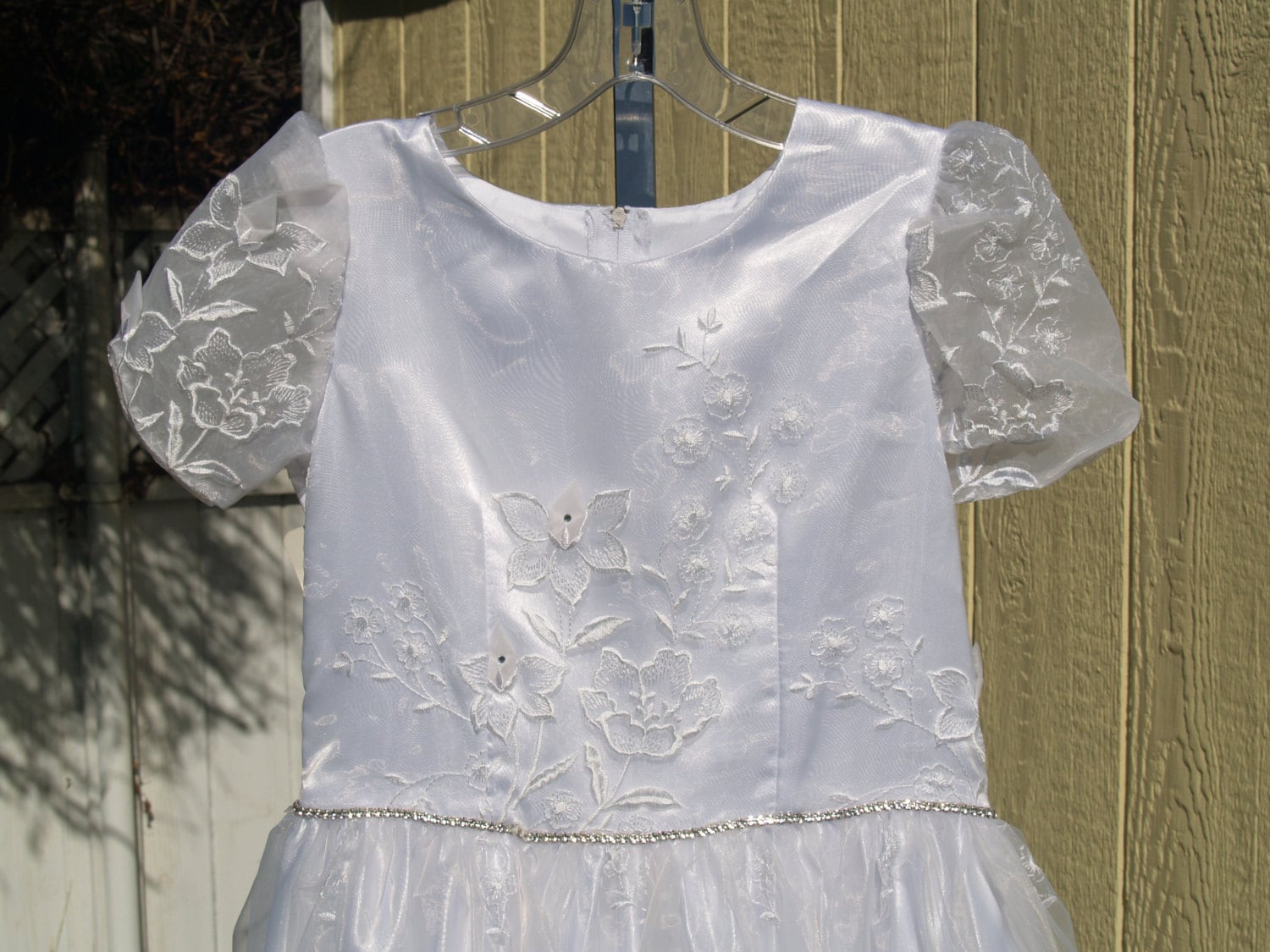Poinsettia “Tia” White Communion Dress