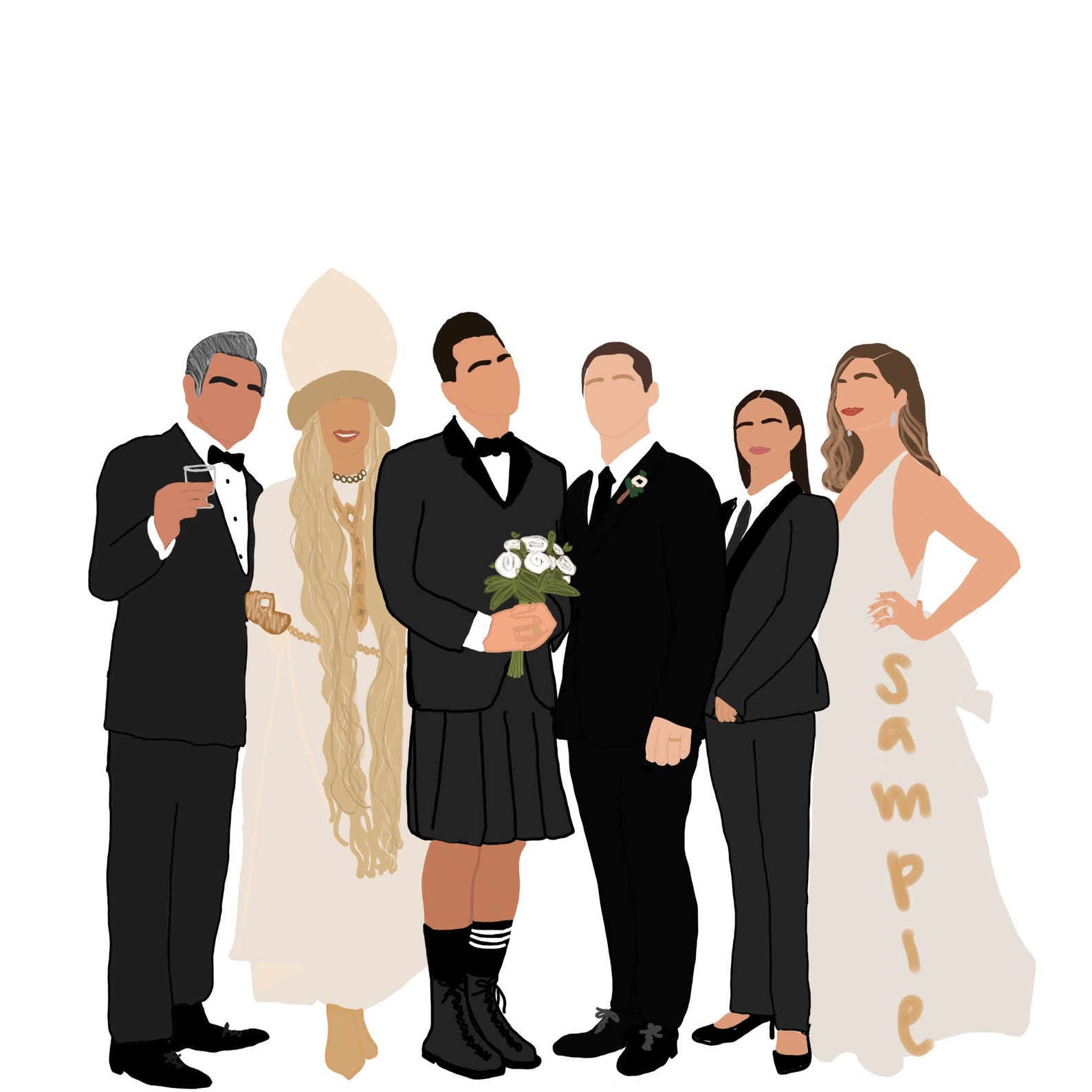 Schitts Creek Family Portrait Etsy