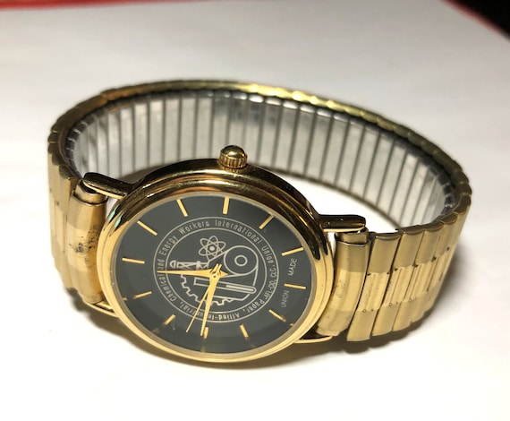 SEIU Chemical and Energy Workers International Union Time Corp Men s Watch Union Made RARE Etsy Canada