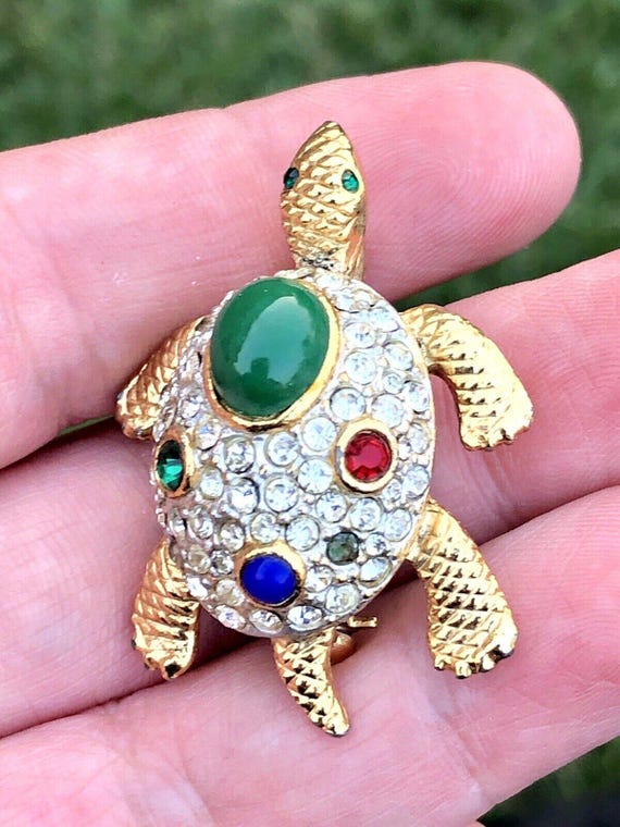 Sphinx vintage cabochon pin - Gem Sphinx vintage cabochon pin - Gem