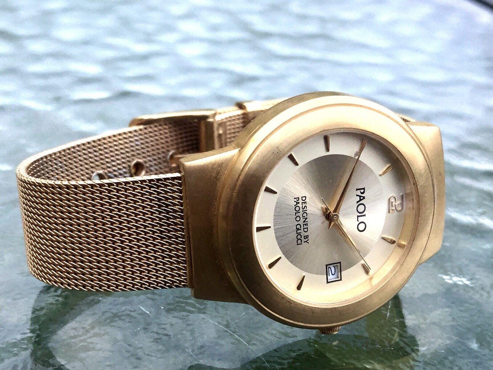 Hard to Find Vintage Paolo Designed by Paolo Gucci Watch 