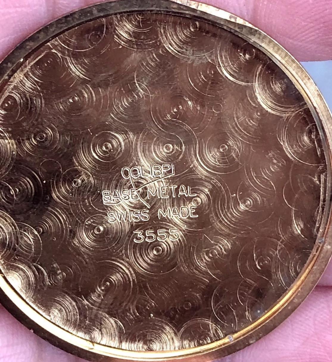 Vtg Colibri Incabloc Goldtone Mechanical Pocket Watch- Doctor