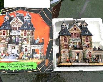 Lemax Spooky Town Vicki's Cattery Cat House Halloween Village