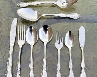 Oneida Community Chatelaine Pattern Stainless Flatware Set- 51 Pieces