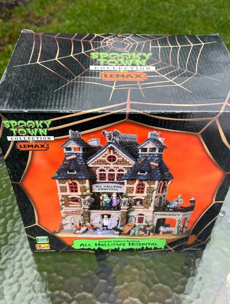 Lemax Spooky Town - All Hallows Hospital - Rare Retired (read) - Etsy