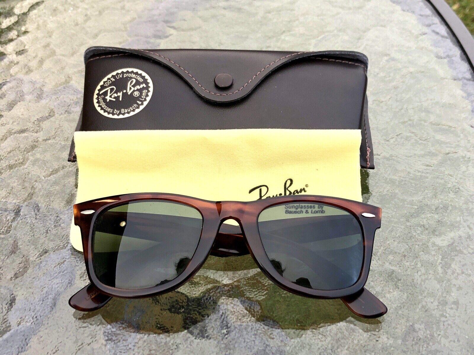 Vtg B&L RAY-BAN L2053 厚手フェイクトータス ウェイファーラー 5024 
