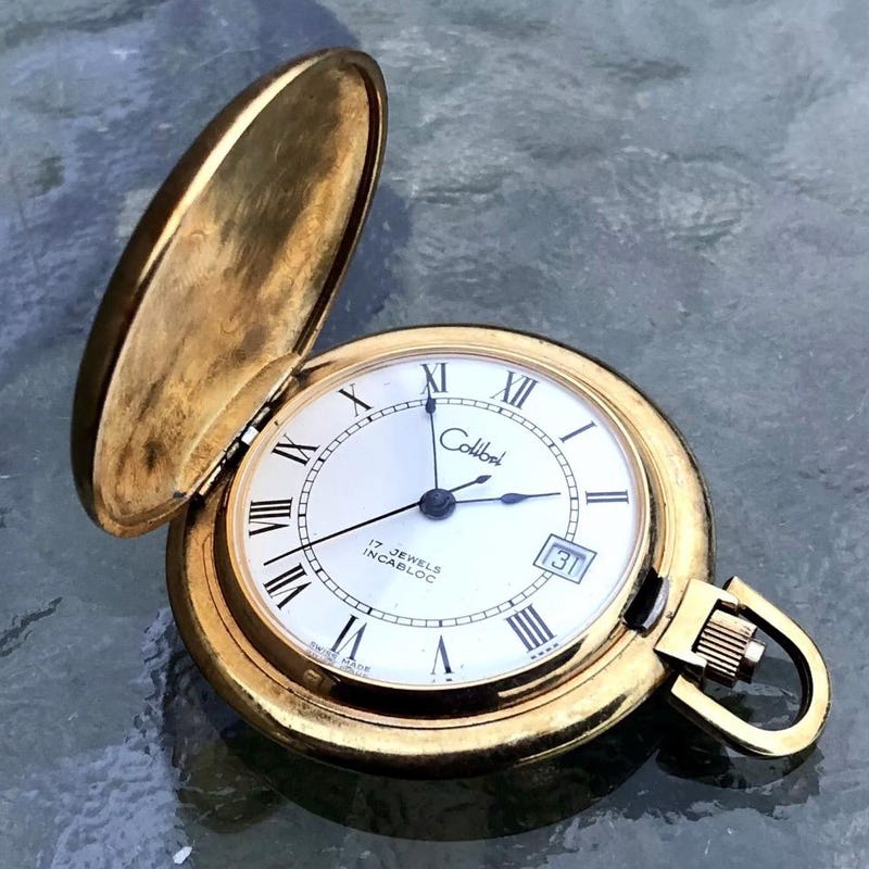 Colibri Gold Ruler Colibri Pocket Watch - Etsy