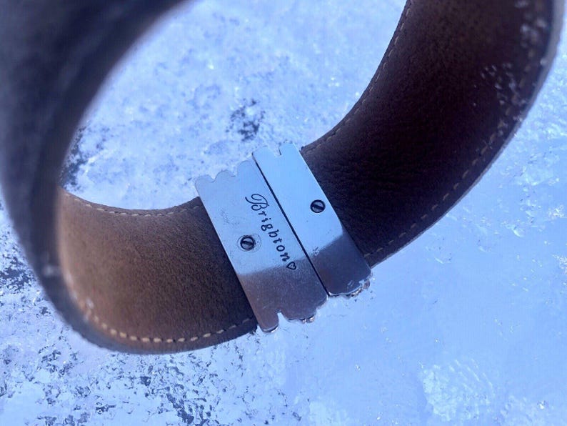 Brighton JF4480 Neptunes Rings breites modernistisches Lederarmband Einzelverkauf USD88 Bild 3