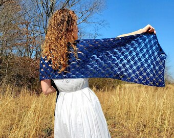 Crochet PATTERN - Iris Dreams Shawl