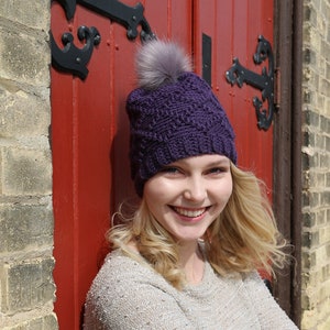 Crochet PATTERN - Crossed Up, Beanie Pattern, Slouchy Pattern, Messy Bun Hat Pattern