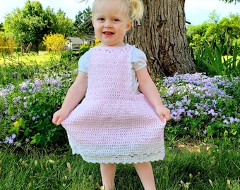 Crochet PATTERN - Sweet Pea Pinafore