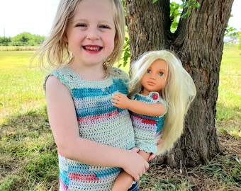 Crochet PATTERN - Lil' Sweet Pea Tank Top
