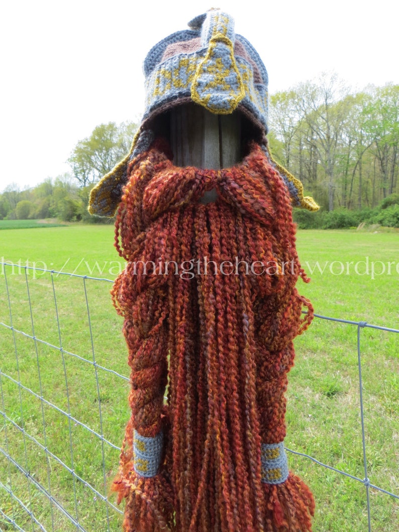 Dwarf Beard Pattern Crochet Beard Crochet Beard Pattern Gimli Inspired Beard ONLY Crochet PATTERN Viking Beard