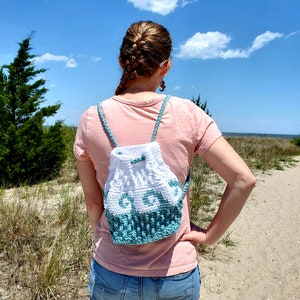 Crochet PATTERN - Autumn Waves Backpack