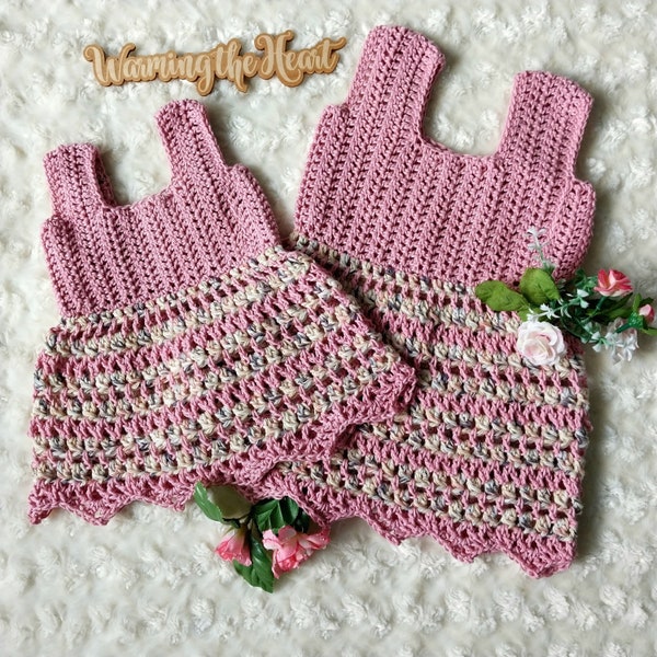 Crochet PATTERN - Catching Rays Sunburst Dress (Baby)