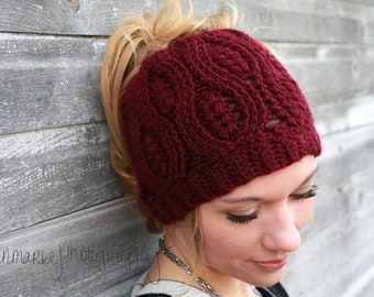 Custom Order for Upstream - Messy Bun Hat or Beanie