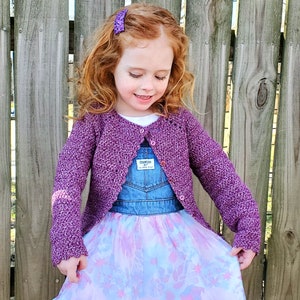 Crochet PATTERN - Lil&#39; Sweet Pea Cardigan