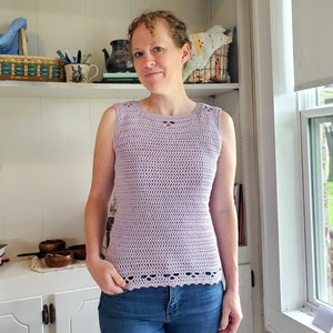 Crochet PATTERN - Sweet Pea Tank Top
