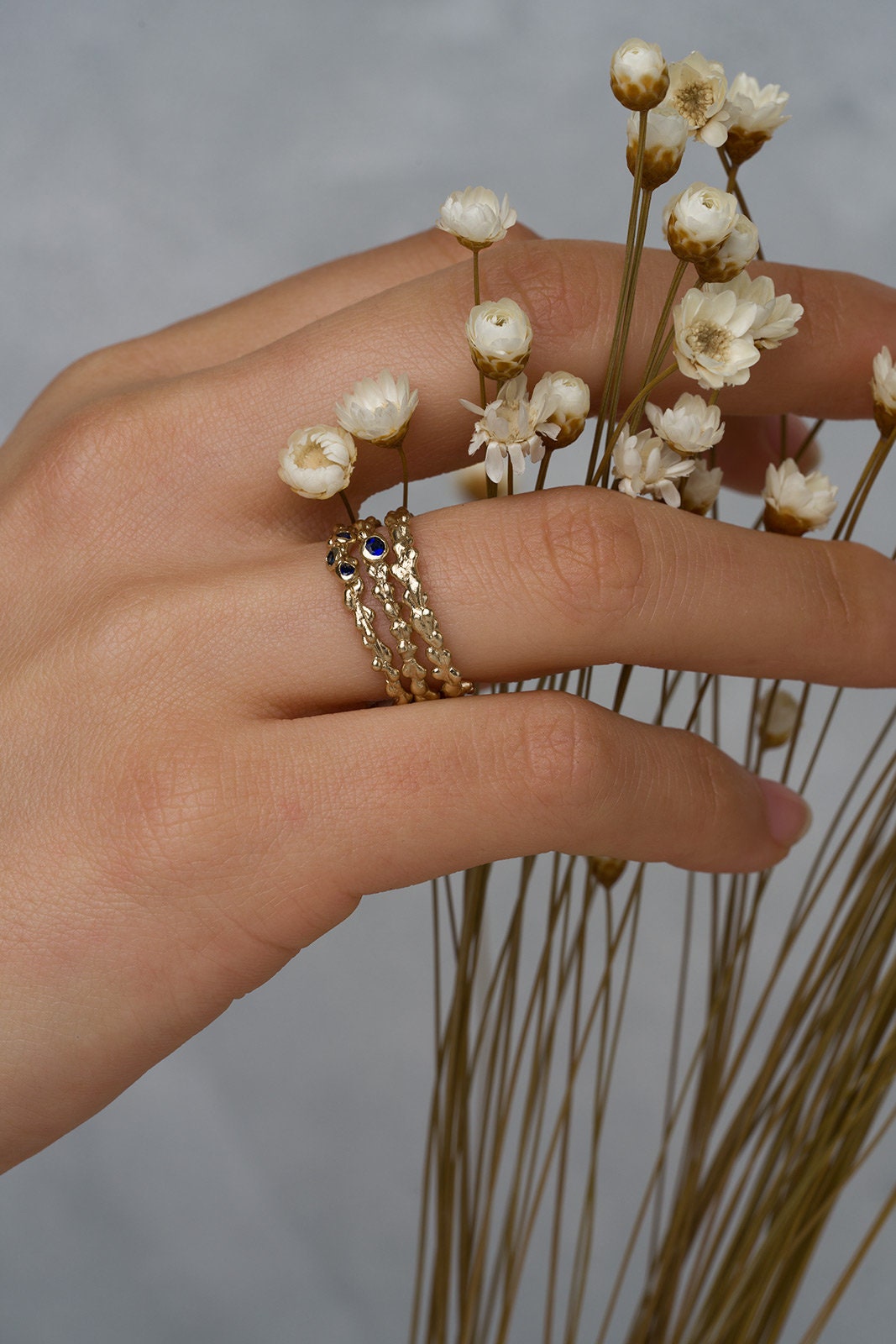 Seaweed Stacking Ring Set