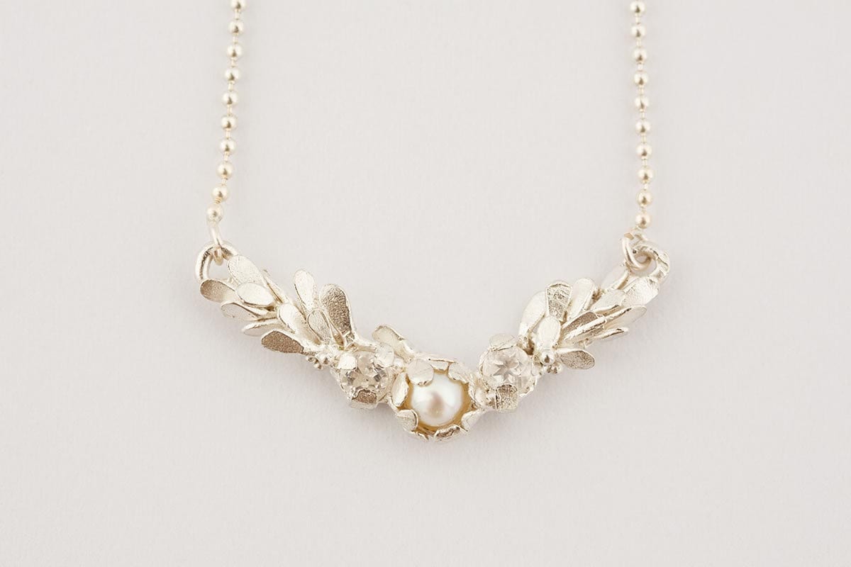 Waterlily Pearl Necklace