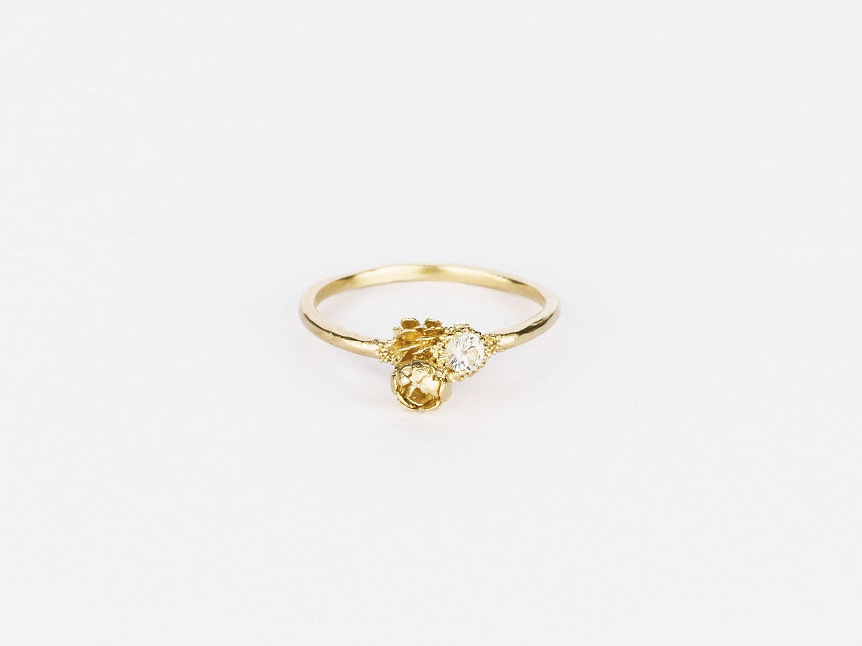 Peony Stacking Ring