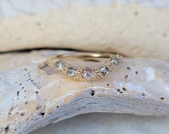 Diamond Curve Ring