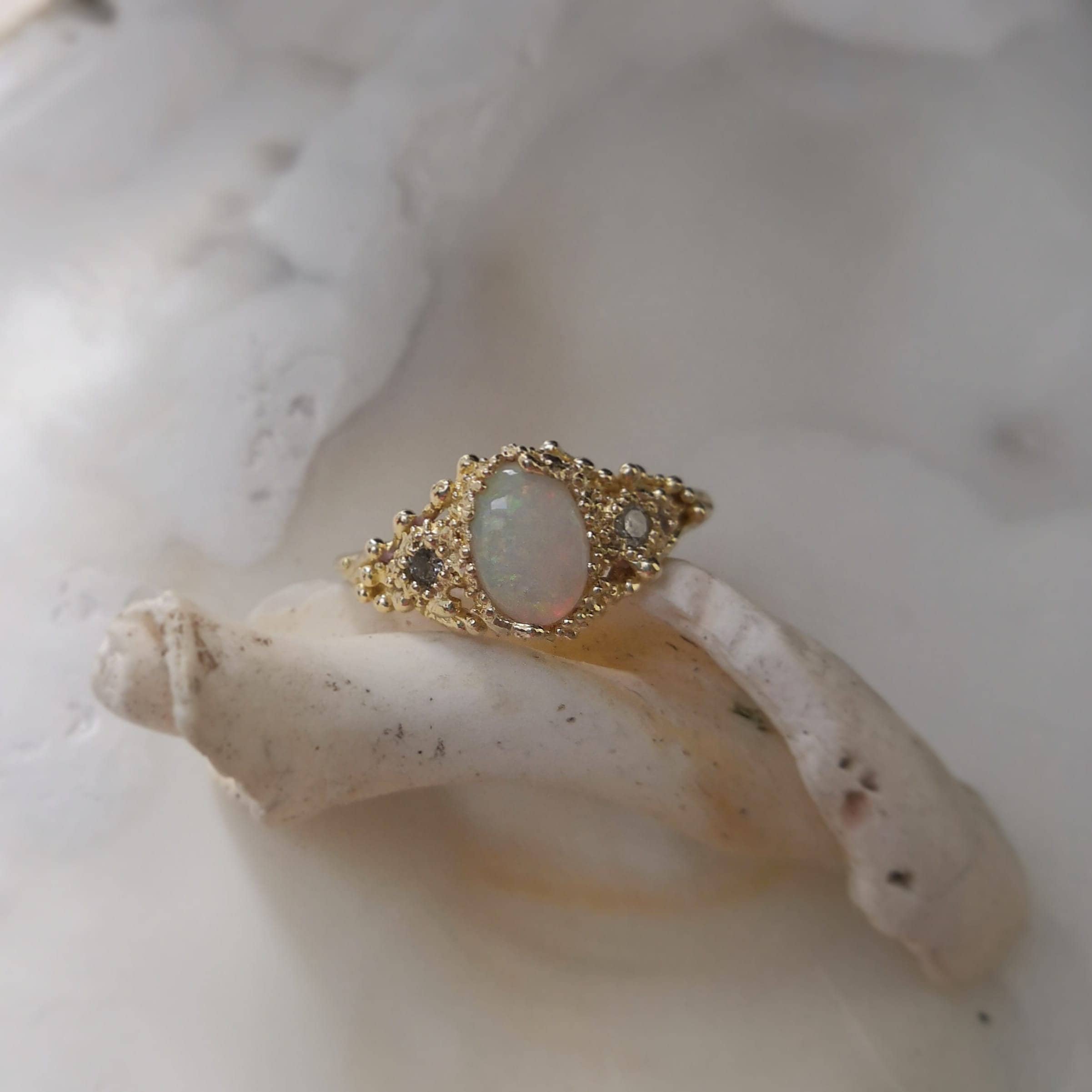 Seaweed Opal Ring
