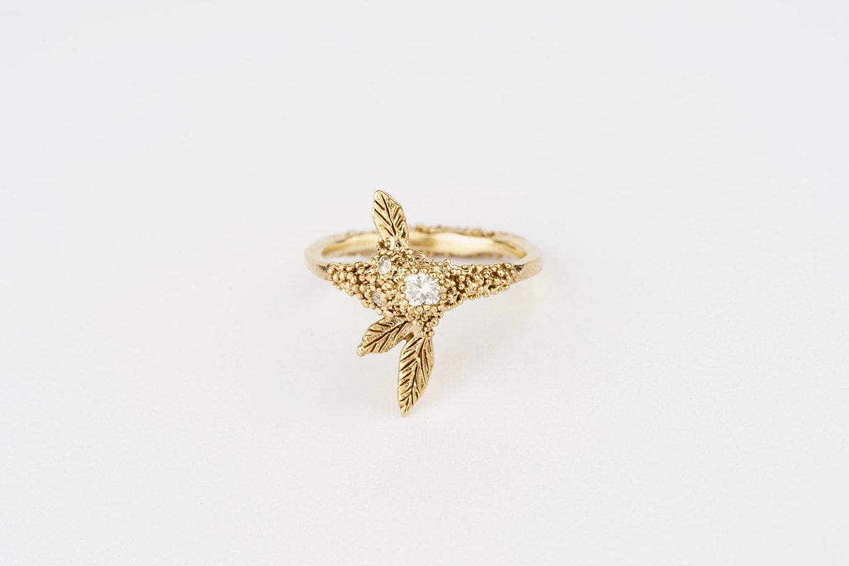 Meadowsweet Leaf Ring