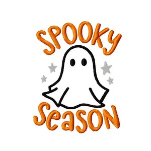 Diseño de bordado de temporada espeluznante - DESCARGA INSTANTÁNEA - Diseño de bordado de Halloween - Bordado a máquina digital