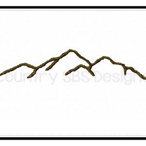 Mountain Range Embroidery Design -INSTANT DOWNLOAD-