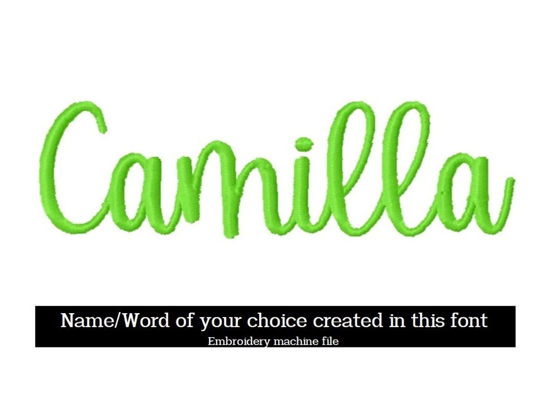 Custom Name Embroidery Machine File Etsy