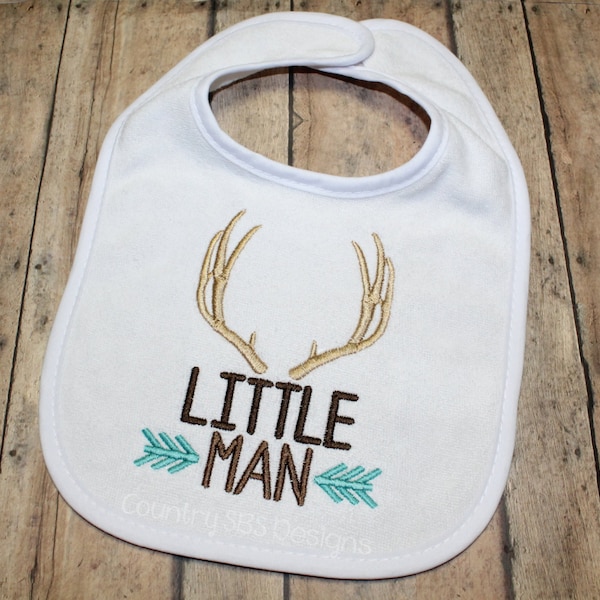Little Man  Antlers  and Arrows Custom Embroidery Design -INSTANT DOWNLOAD-