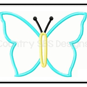 Butterfly Applique  Embroidery Design - INSTANT DOWNLOAD-