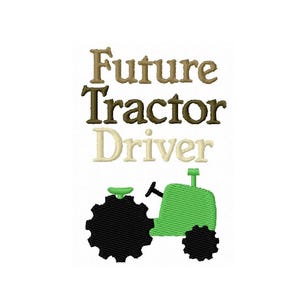 Future Tractor Driver Digital Embroidery Design 4x4 -INSTANT DOWNLOAD-