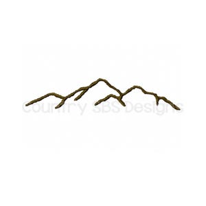 Mountain Range Embroidery Design -INSTANT DOWNLOAD-