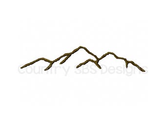 Mountain Digital Embroidery Design -INSTANT DOWNLOAD-