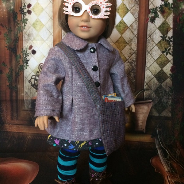 Purple Jacket & Spectacles Witch Doll Ensemble