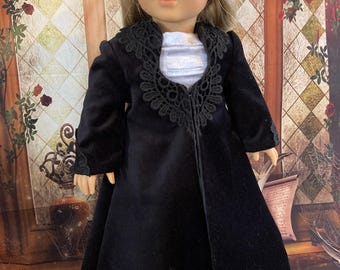 Black Velveteen Witch Doll Coat